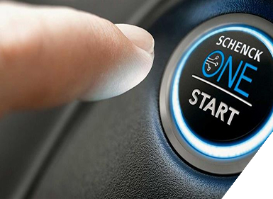 White fabric pouch with white zipper, black zipper pull, and black elastic loop.